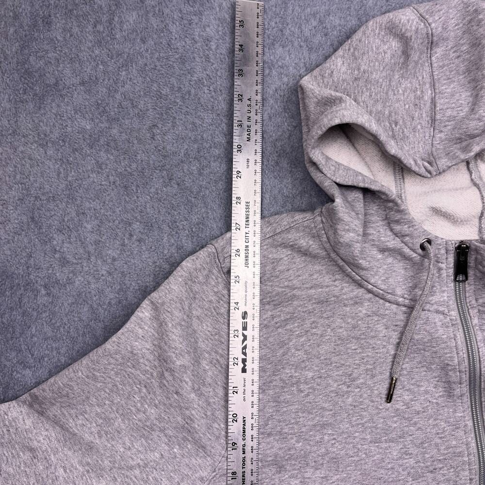 dickies full zip hoodie gray drawstring sweatshirt long sleeve womens 3x - Picture 5 of 8